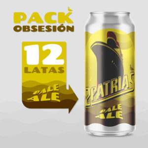 Pack de 12 latas de cerveza artesanal estilo Pale Ale