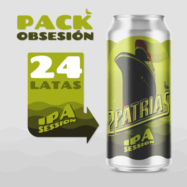 Pack de 24 latas de cerveza artesanal estilo Ipa Session