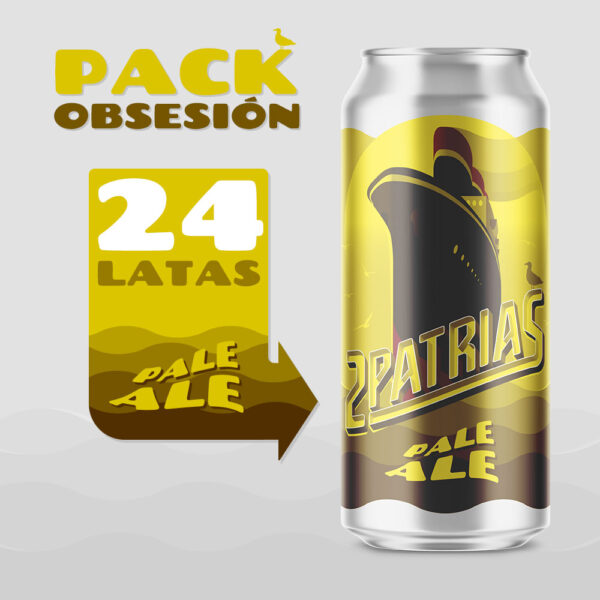 Pack de 24 latas de cerveza artesanal estilo Pale Ale