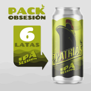 Pack de 6 latas de cerveza artesanal estilo Ipa Session